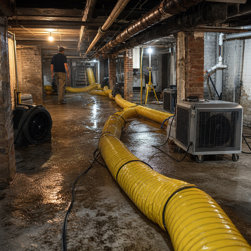 Illustration for damage restoration services