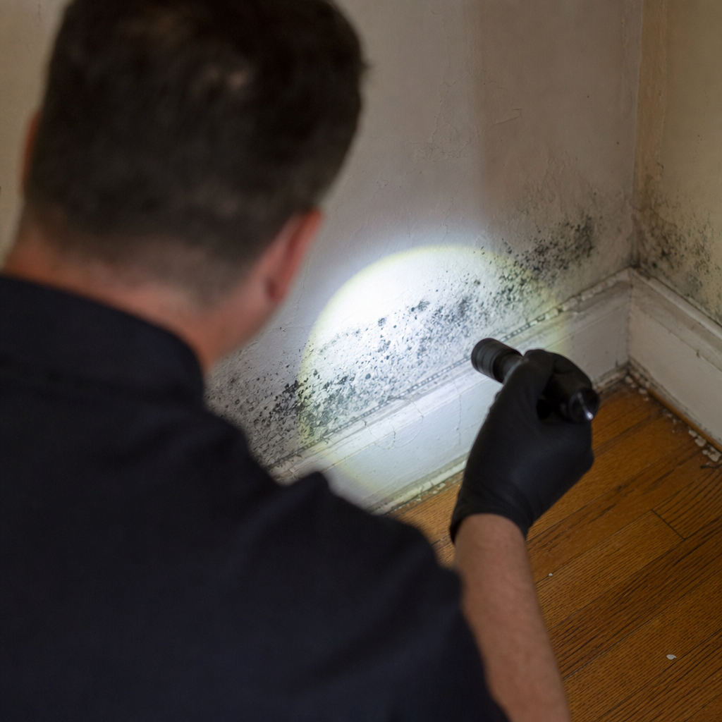 Illustration for burst pipe water damage