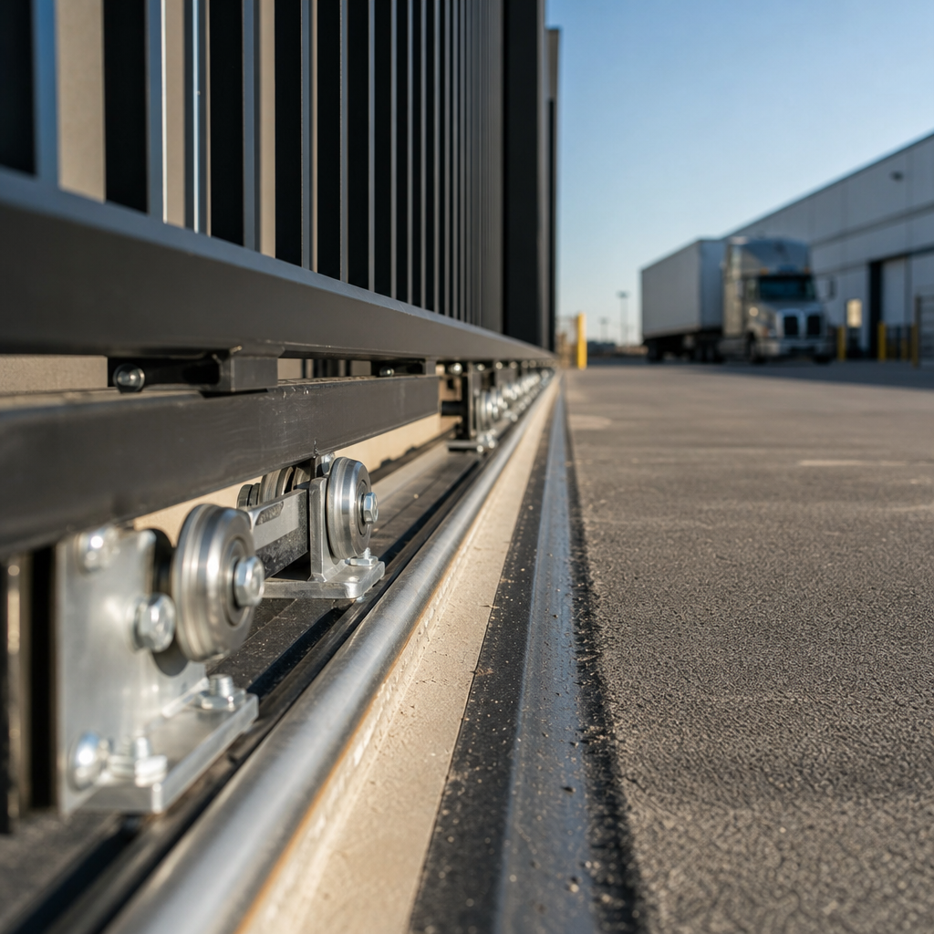 Illustration for commercial electric gate repair