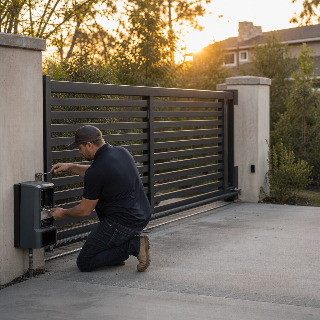 Illustration for driveway gate repair