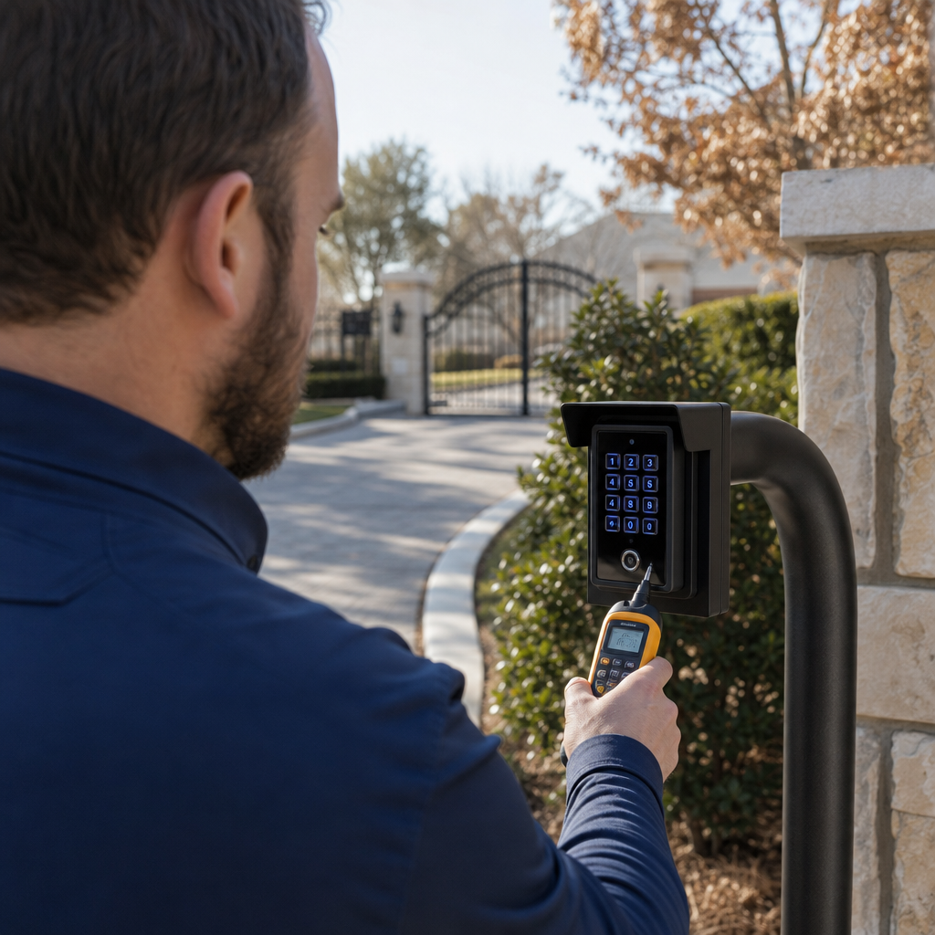 Illustration for gate repair in Little Elm