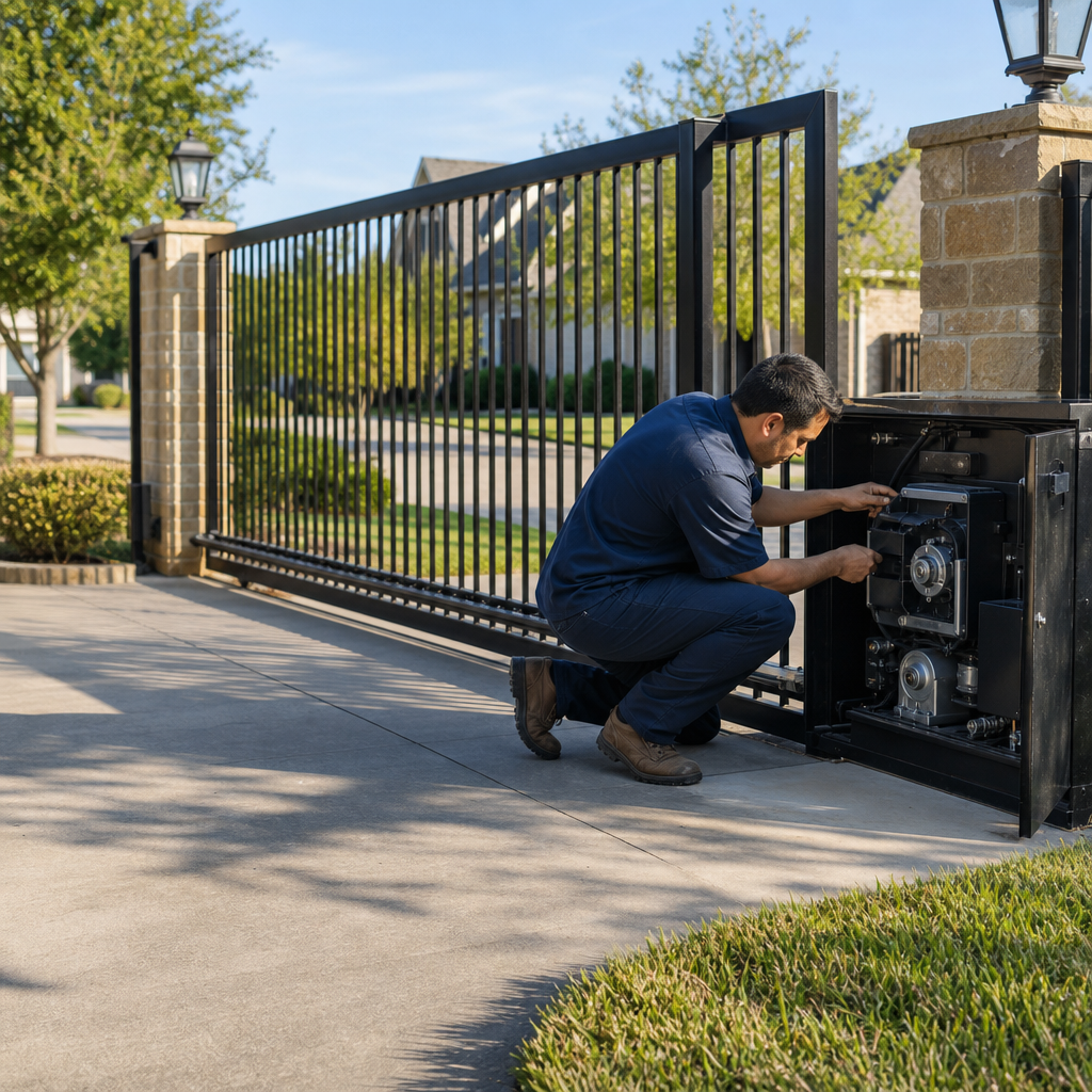 Illustration for gate repair in North Richland Hills
