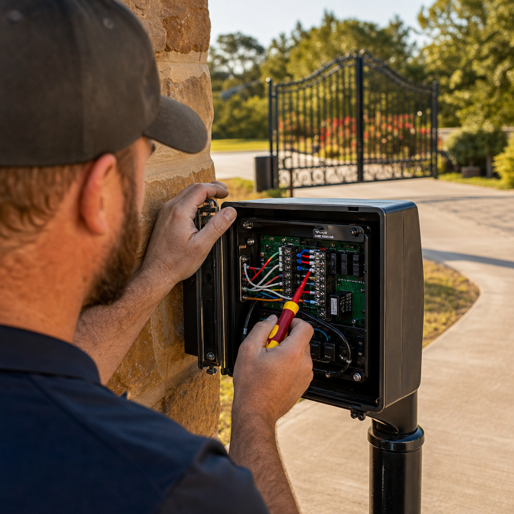 Illustration for gate repair in Lake Dallas