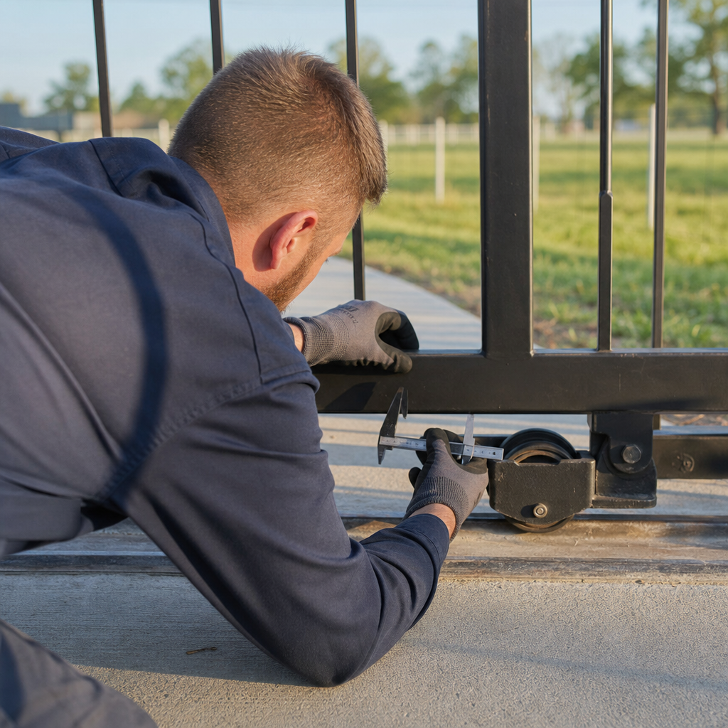 Illustration for gate repair in Prairie View