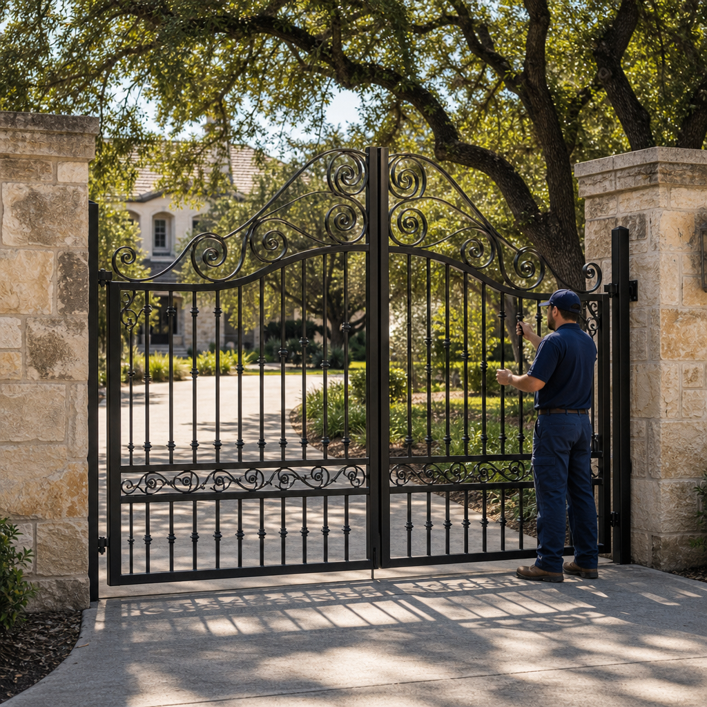 Illustration for gate repair in San Antonio