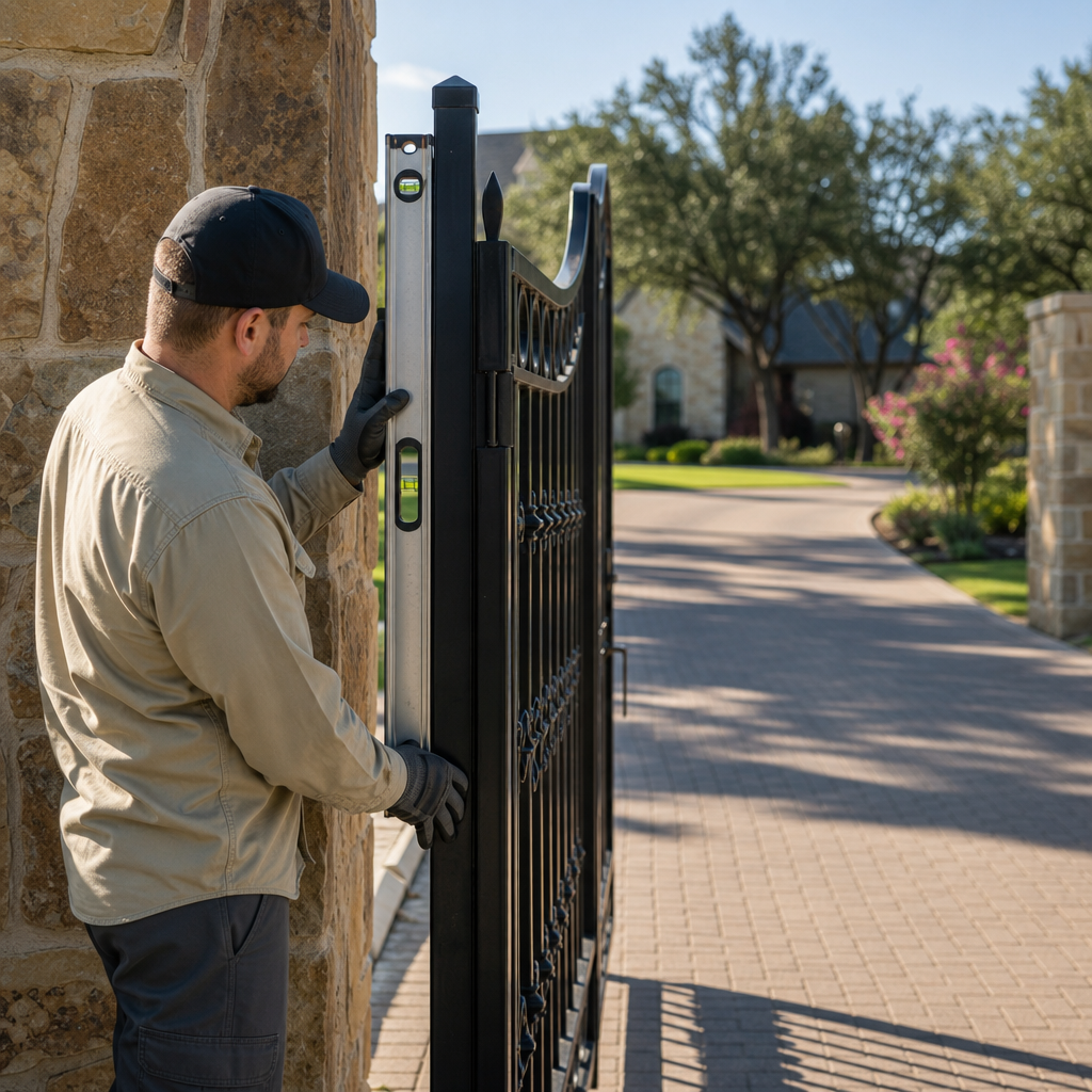 Illustration for gate repair in Flower Mound