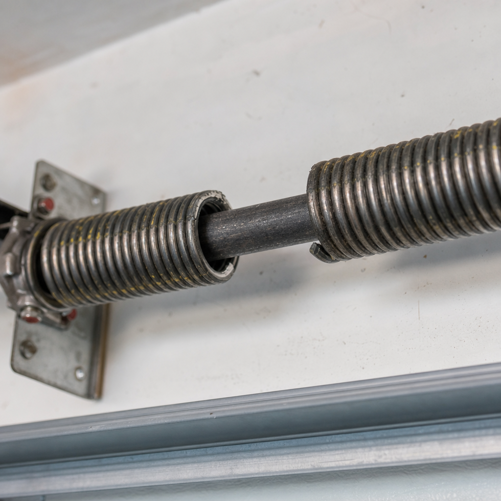 Illustration for fix broken garage door spring