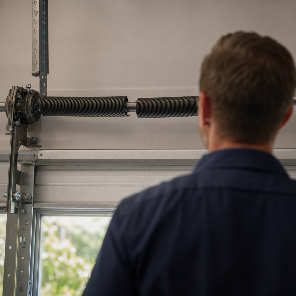Illustration for urgent garage door repair