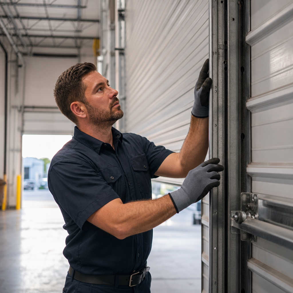 Illustration for commercial door repair
