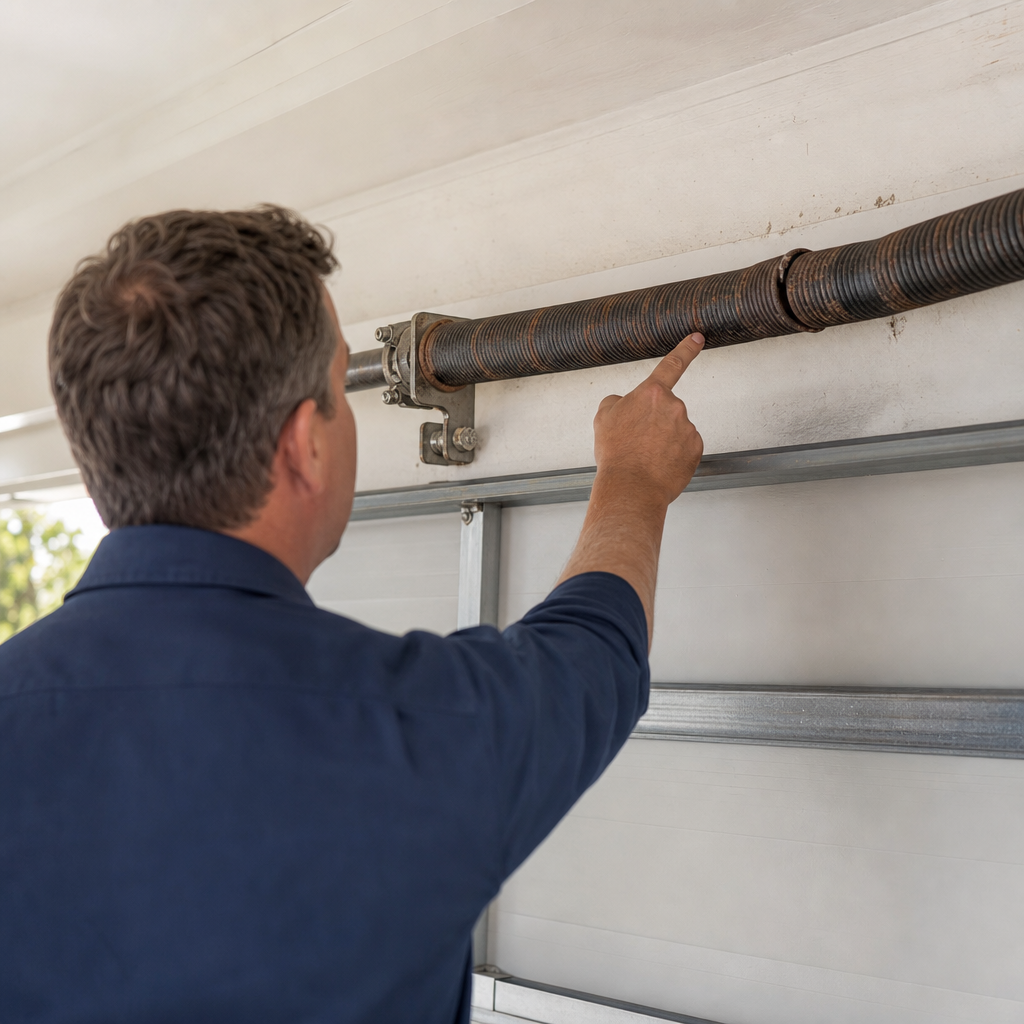 Illustration for garage spring replacement