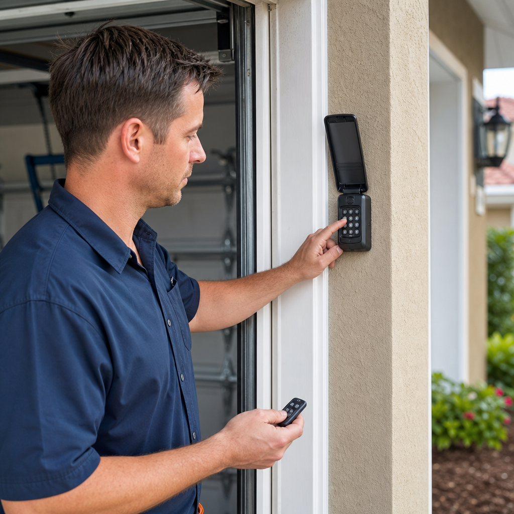 Illustration for genie garage door repair