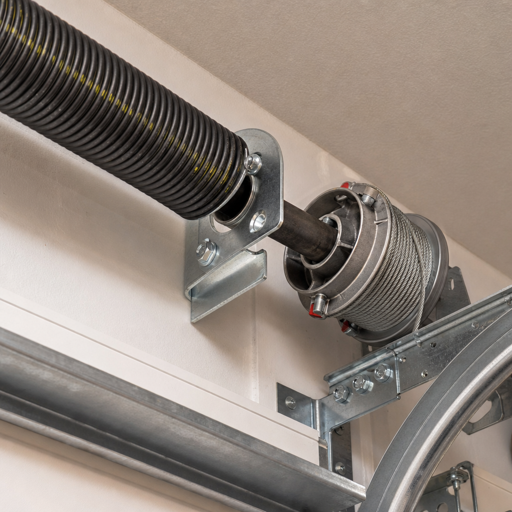 Illustration for emergency residential garage door repair