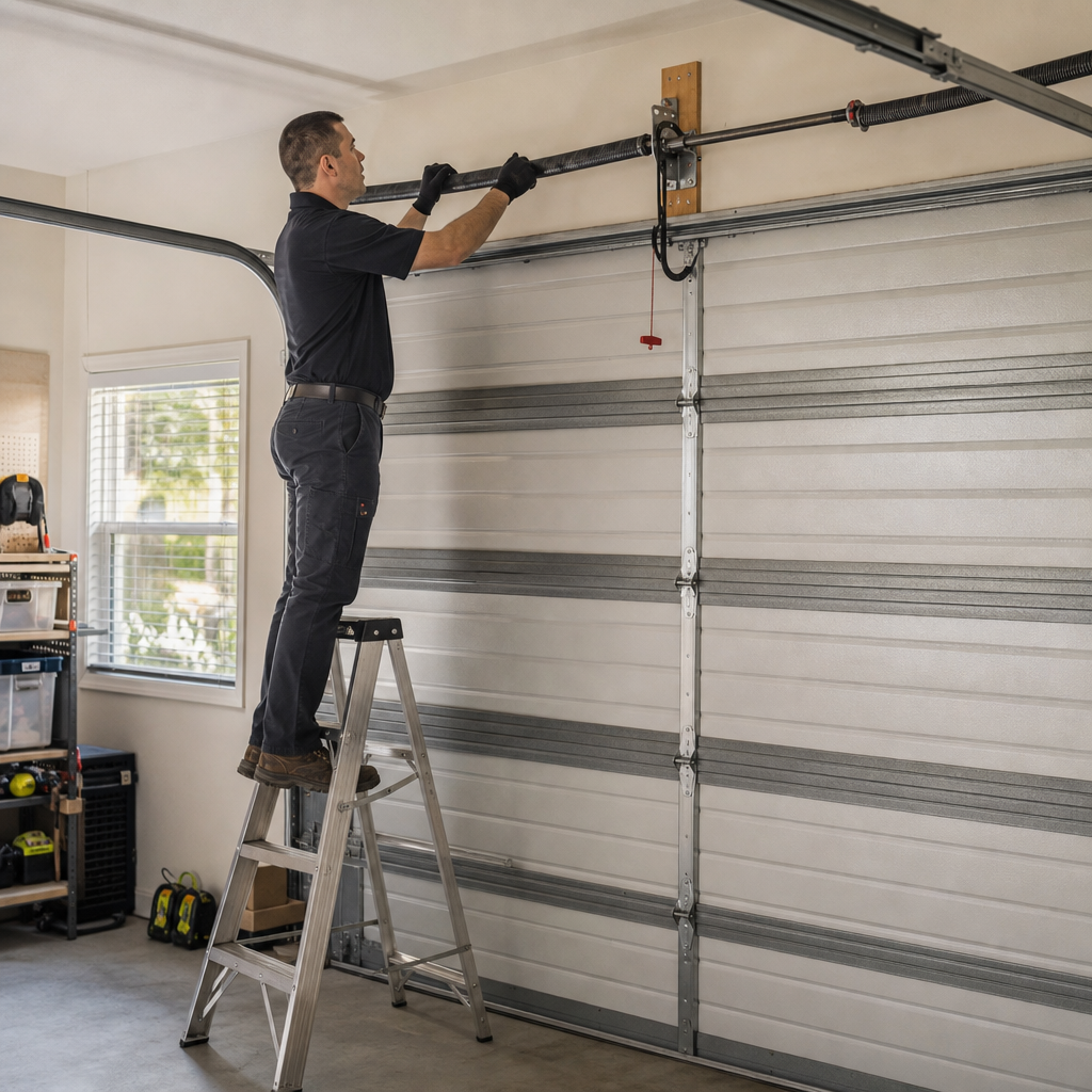 Illustration for garage door spring repair prices
