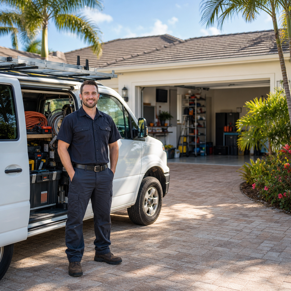 Illustration for garage door repair contractors near me