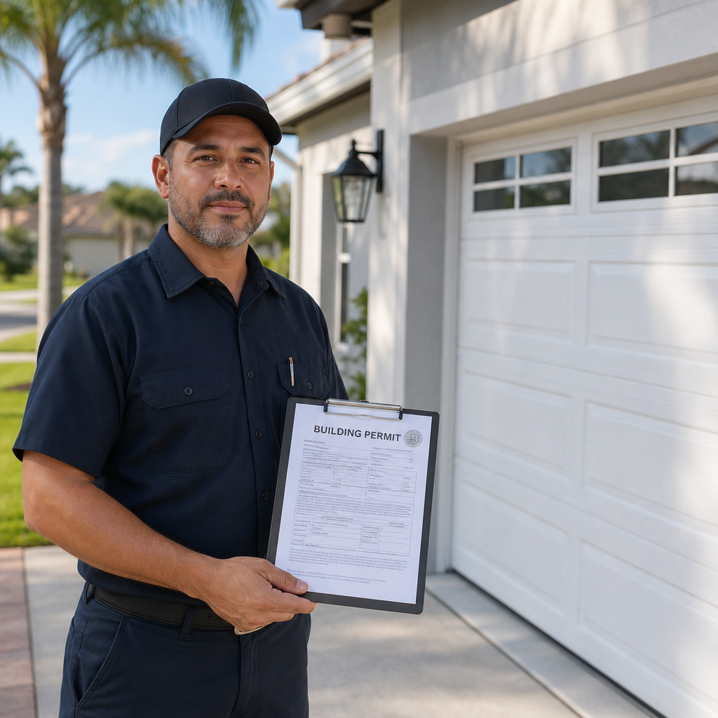 Illustration for garage door installation FL
