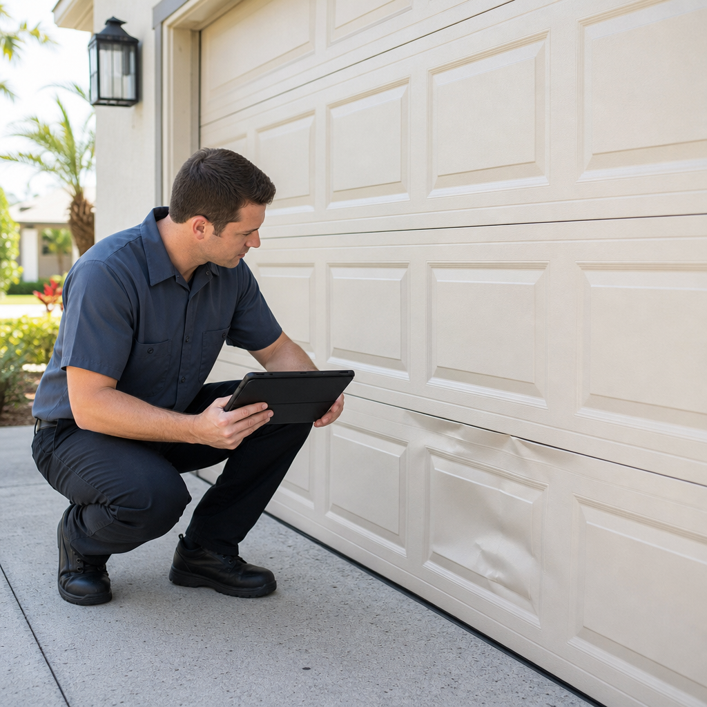 Illustration for how much to replace a garage door