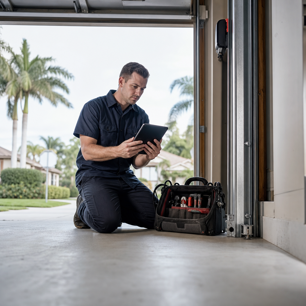 Illustration for emergency garage door repair near me