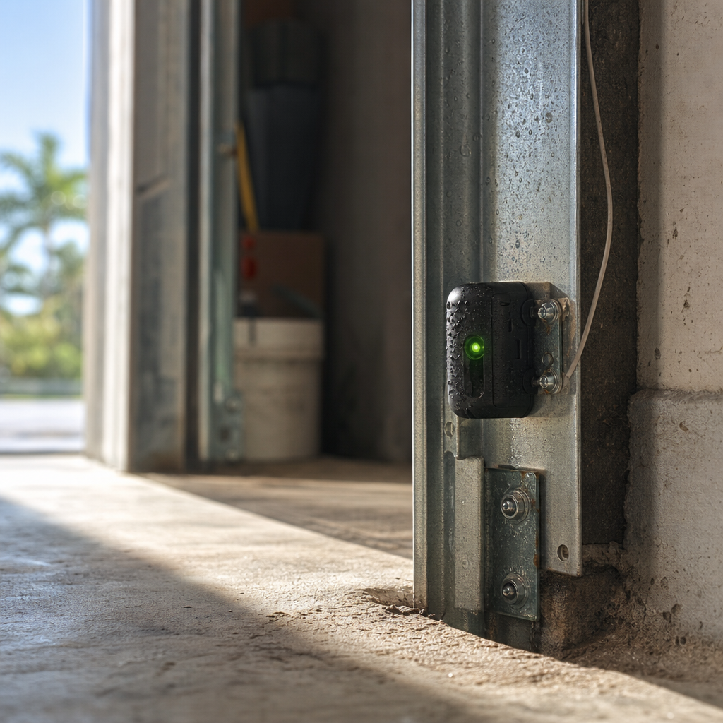 Illustration for smart garage door opener
