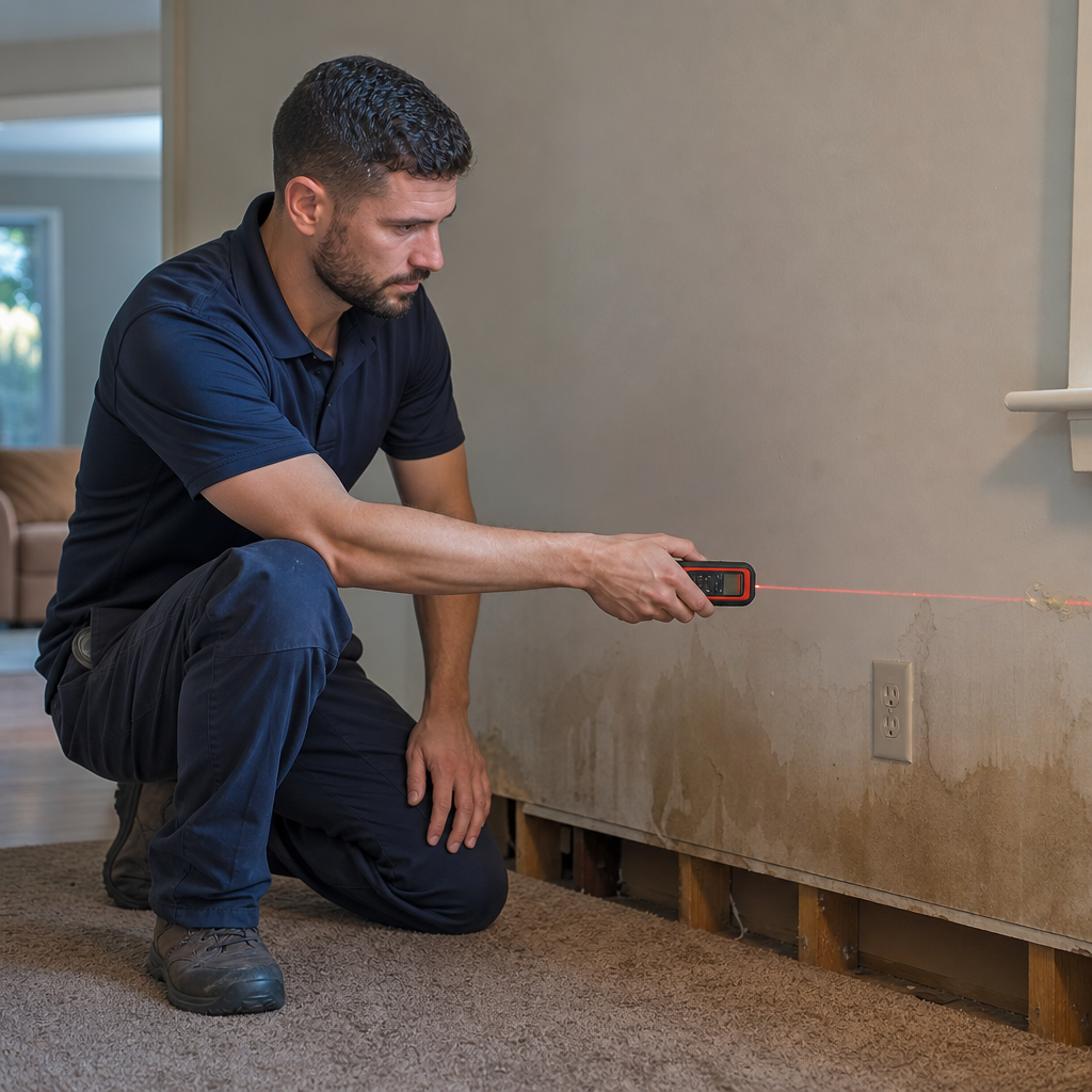 Illustration for water damage restoration in Teterboro
