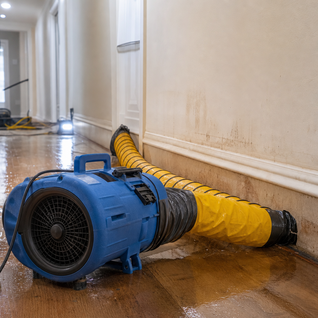 Illustration for emergency water damage restoration in New Milford