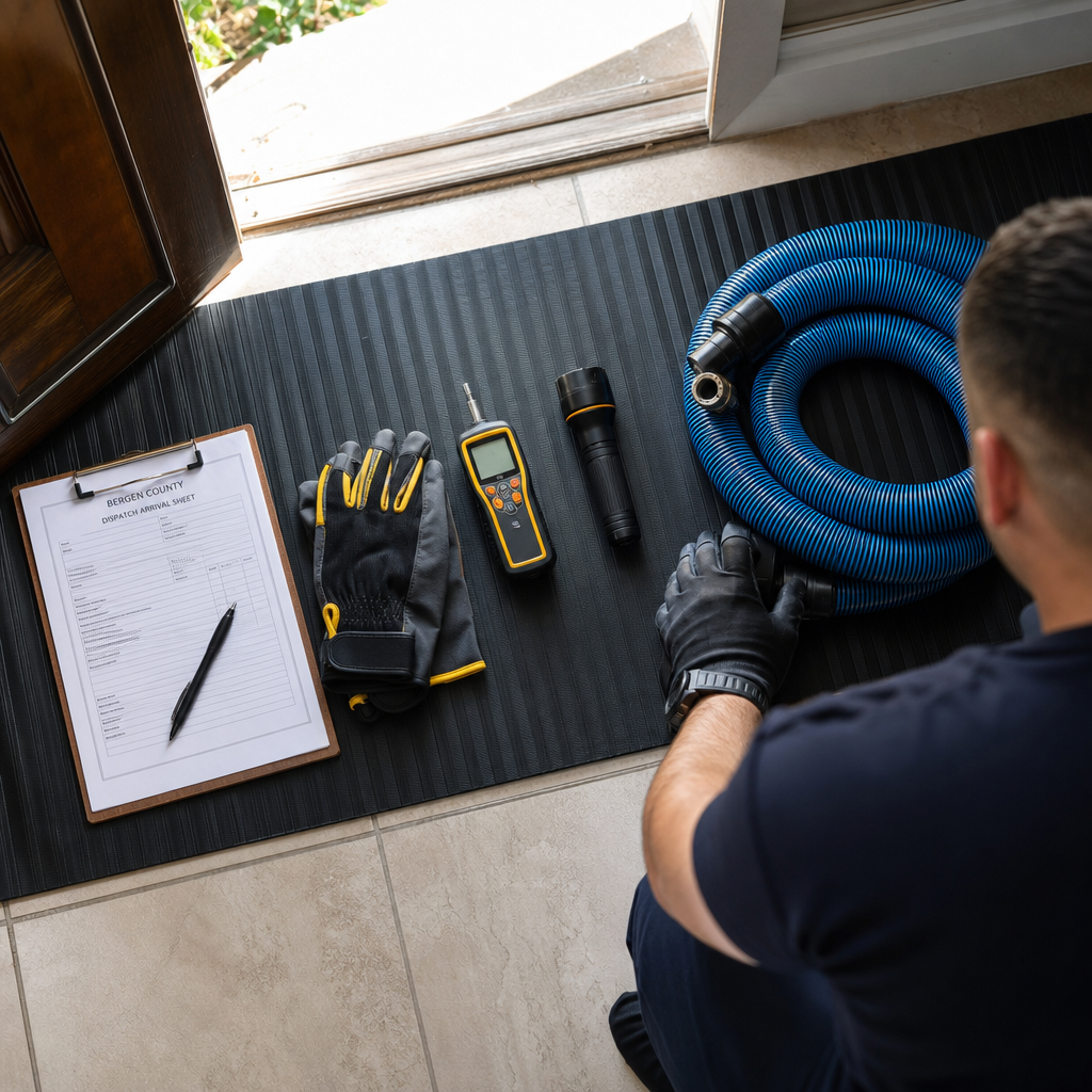 Illustration for emergency water damage restoration in Bergenfield
