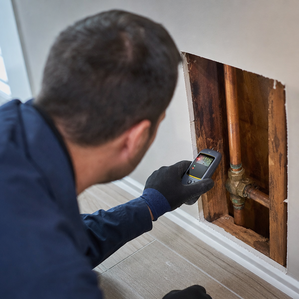 Illustration for water damage restoration in Teaneck