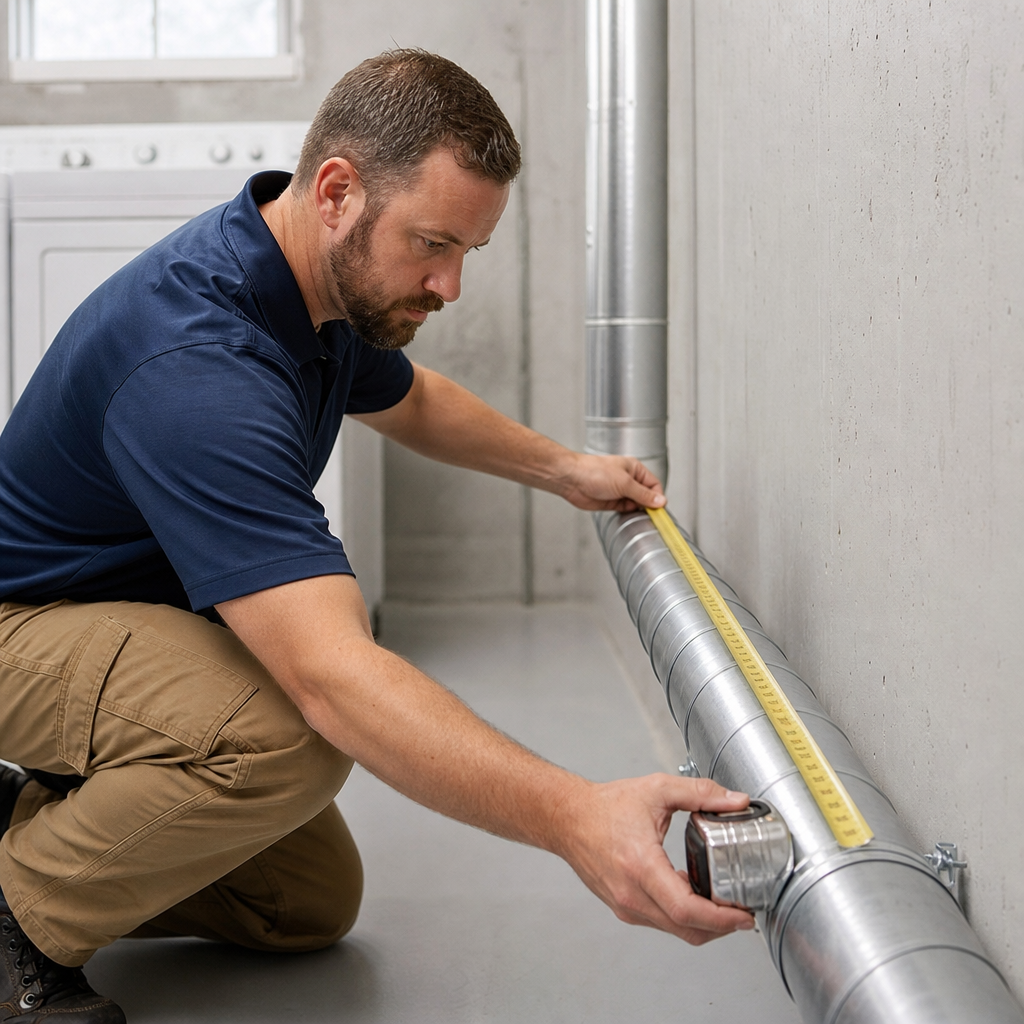 Illustration for dryer vent cleaning cost per foot