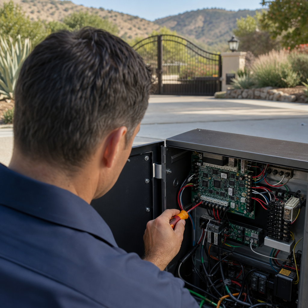 Illustration for average price to fix a driveway gate motor in agoura hills