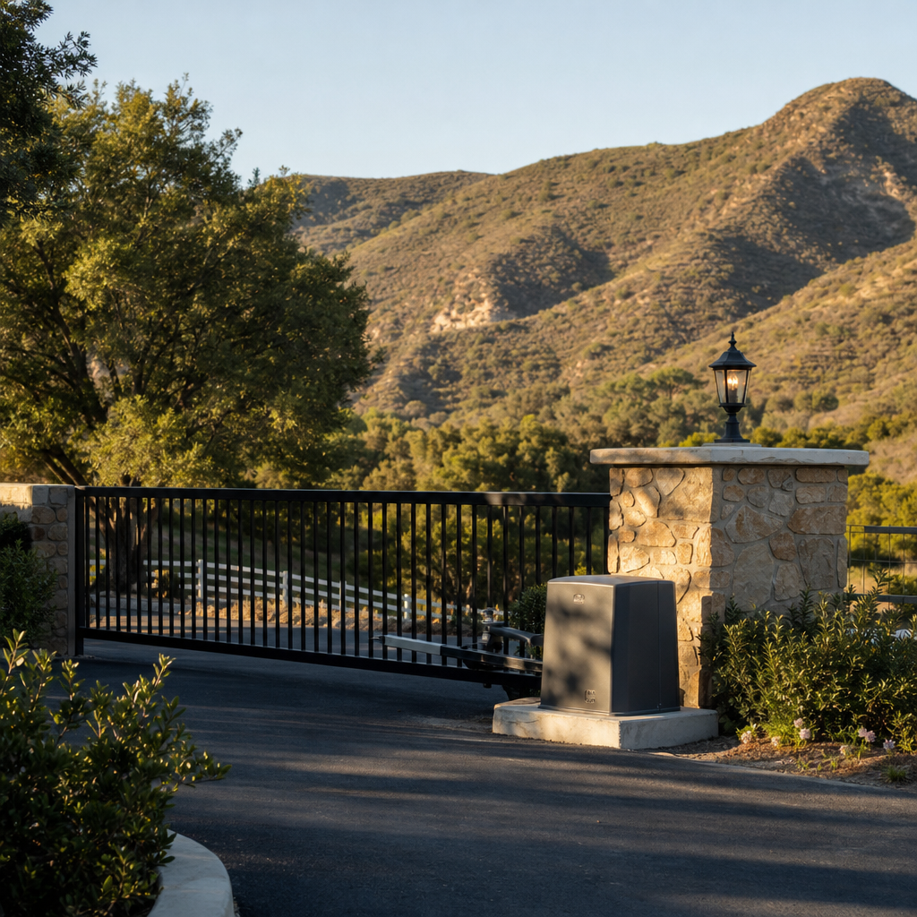 Illustration for who fixes broken gate motors quickly in agoura hills