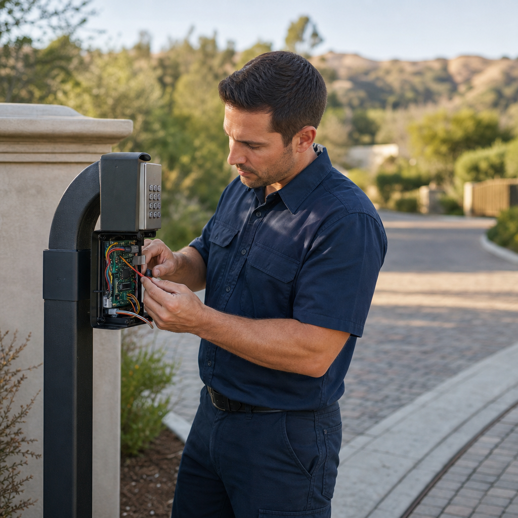 Illustration for who repairs gate access keypads in agoura hills