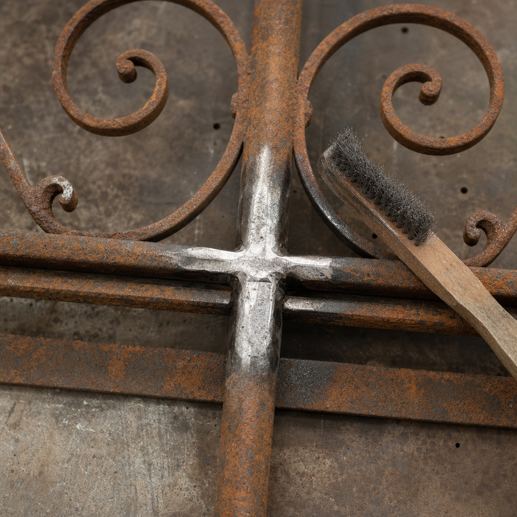 Illustration for wrought iron gate welding repair fresno