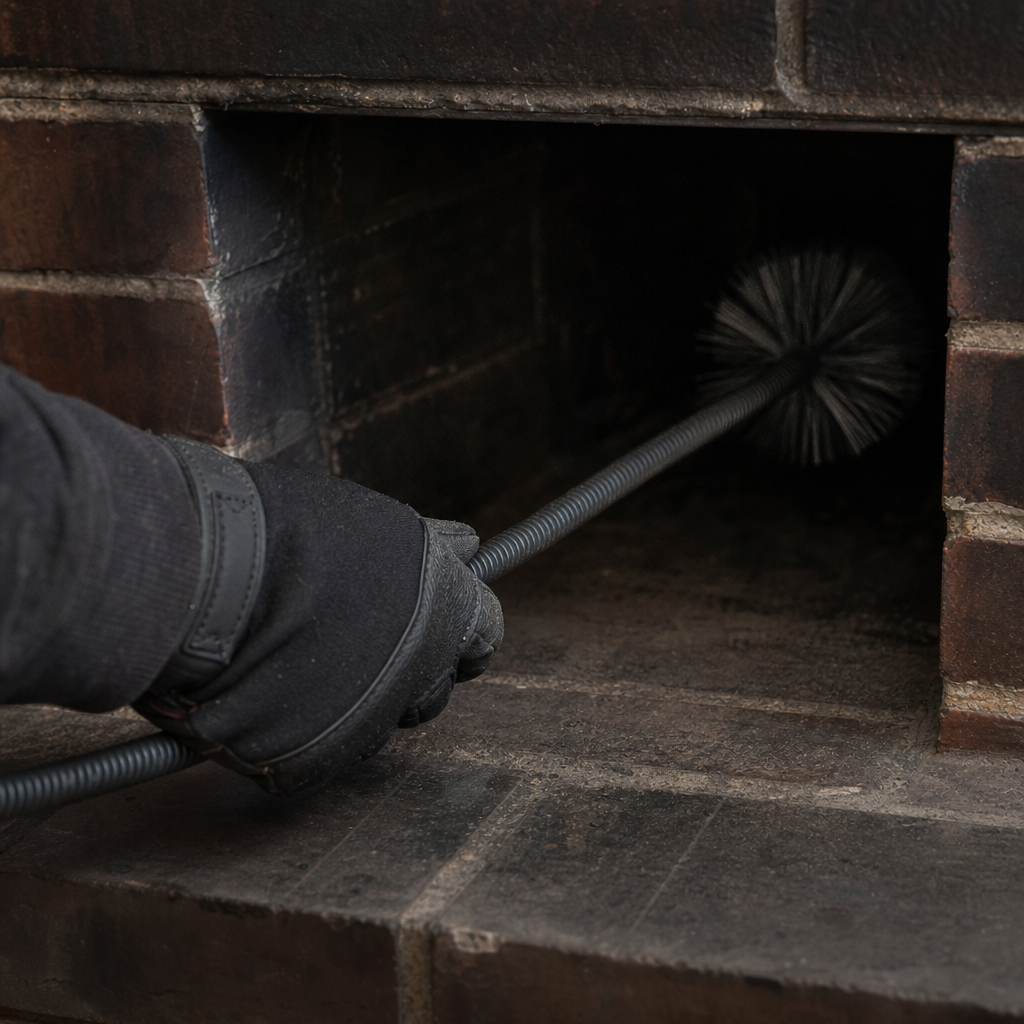 Illustration for chimney cleaning in Kensington