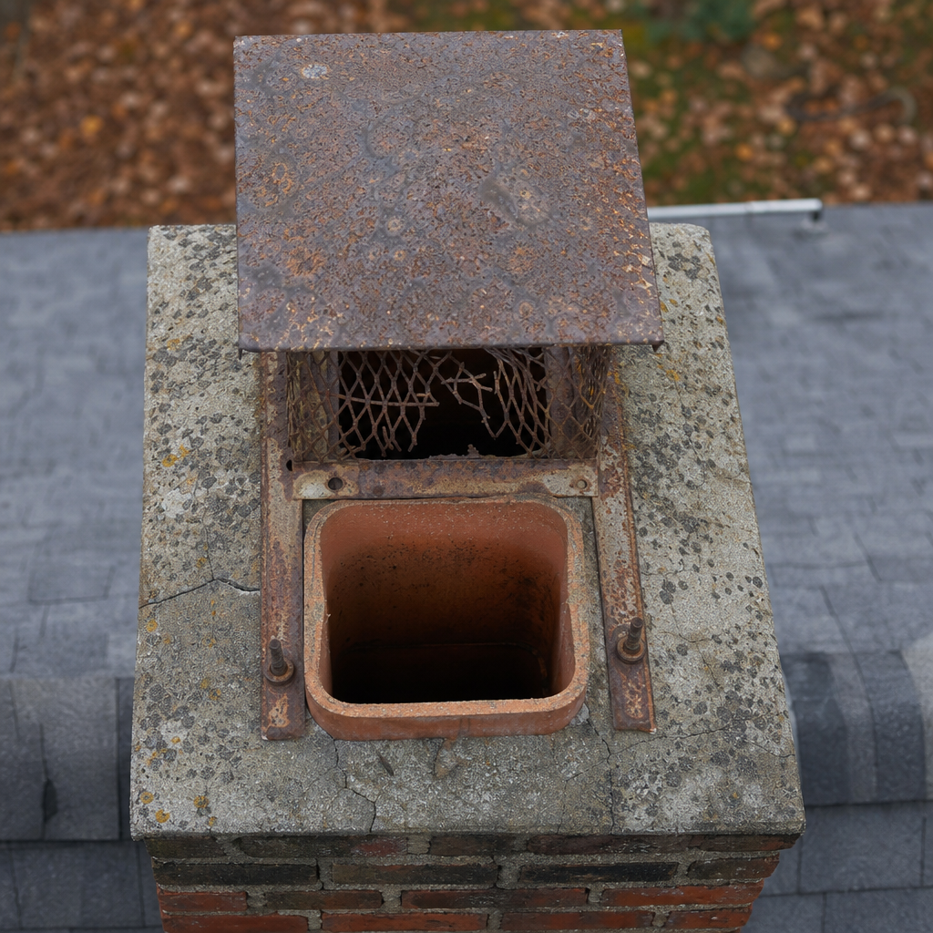 Illustration for chimney cap replacement in Torrington