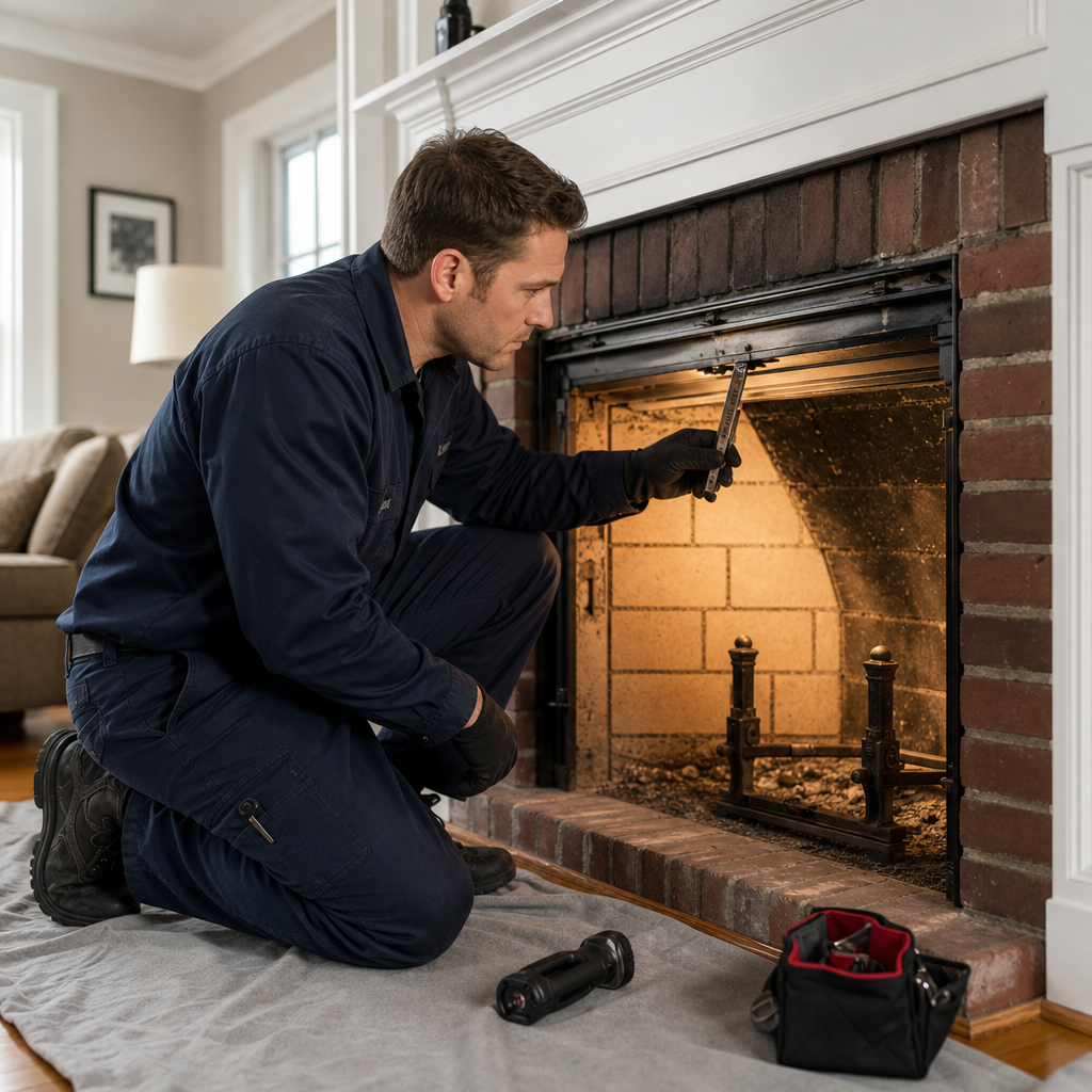 Illustration for chimney cleaning in Windham