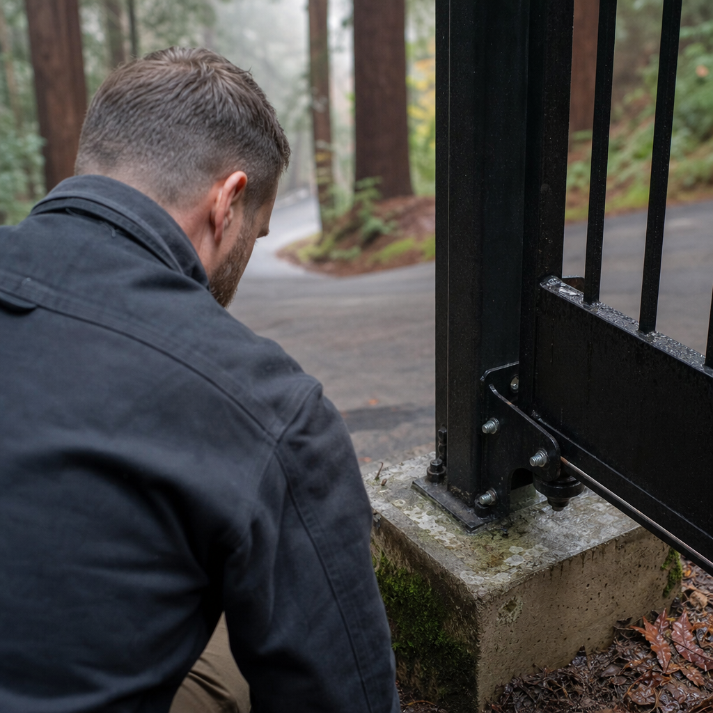Illustration for gate repair in Tamalpais Valley