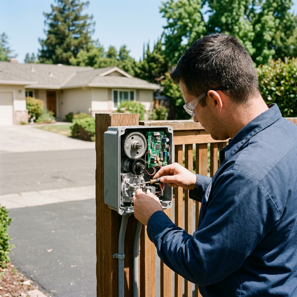 Illustration for gate repair in Concord
