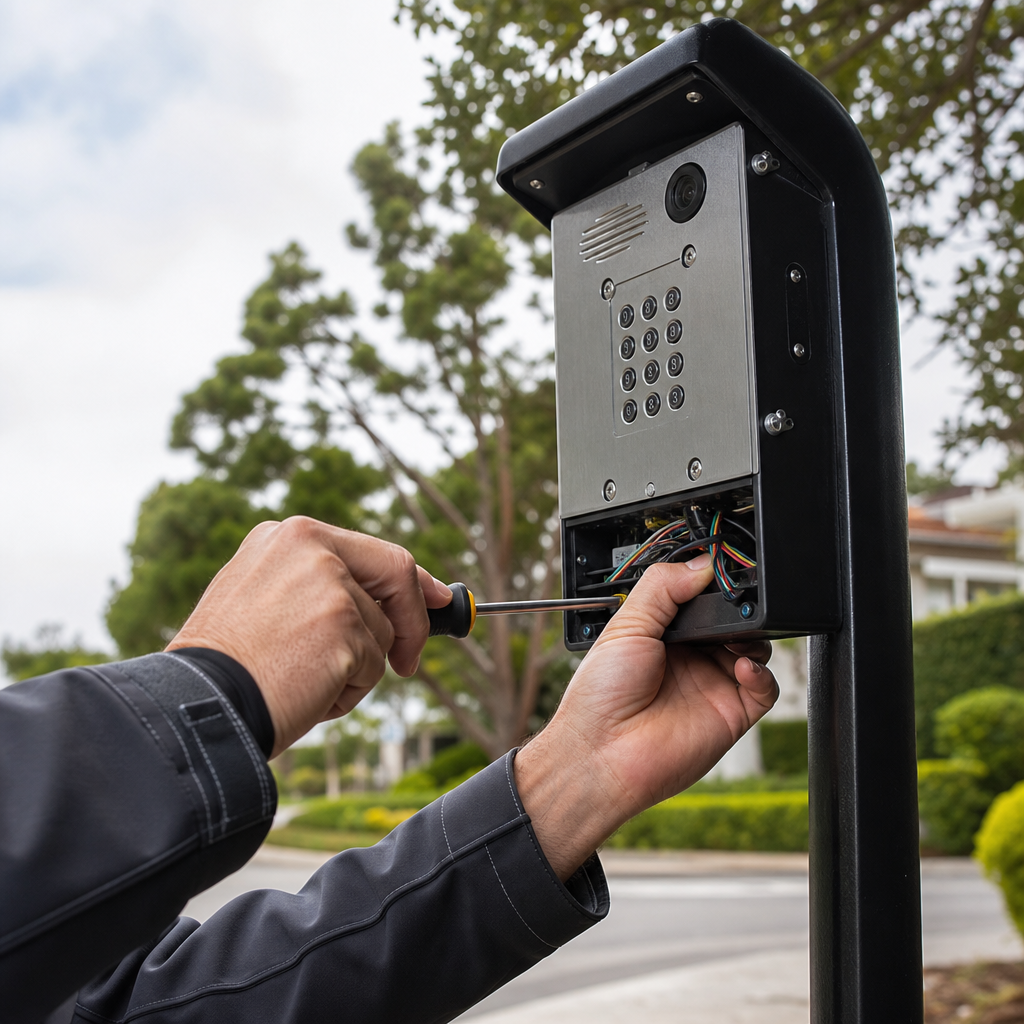 Illustration for gate repair in Foster City