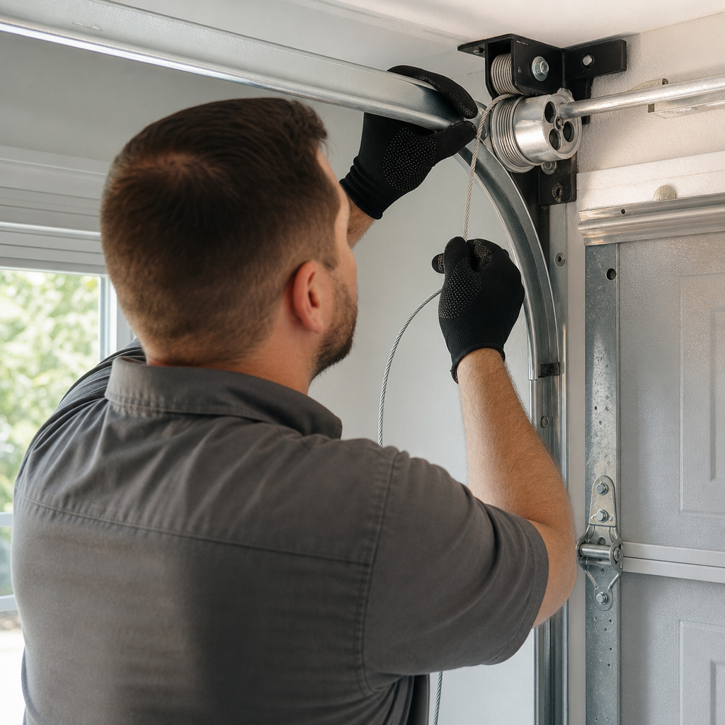 Illustration for garage door repair in Cutler