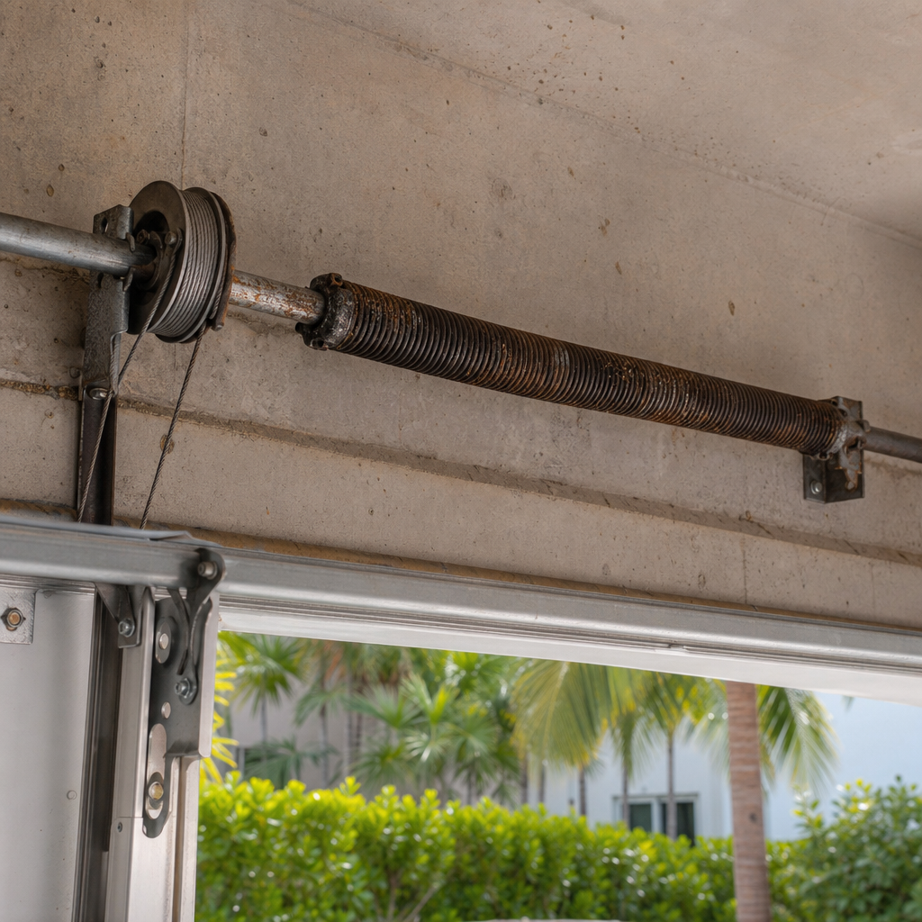 Illustration for emergency garage door repair in Bay Harbor Islands