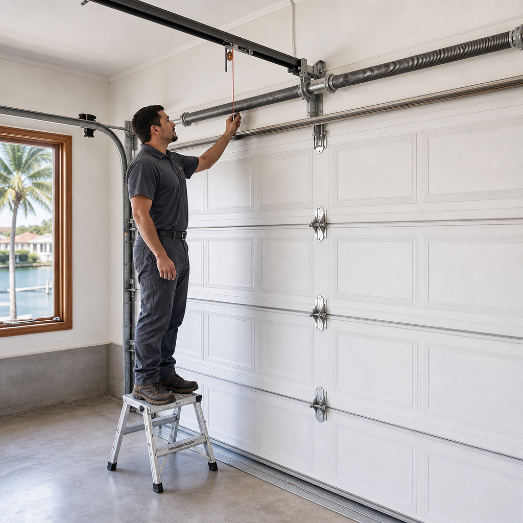 Illustration for garage door repair in Isle of Normandy