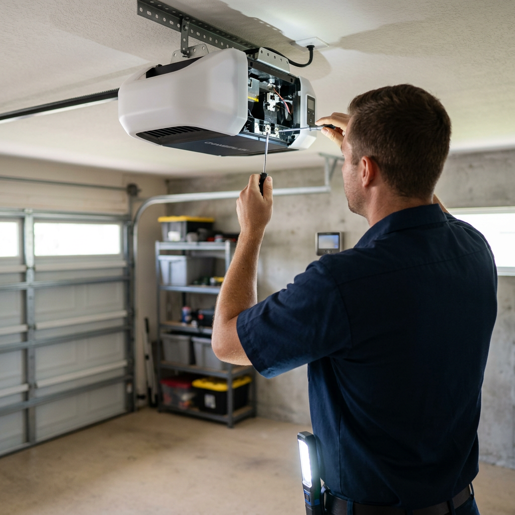Illustration for garage door repair in Aventura