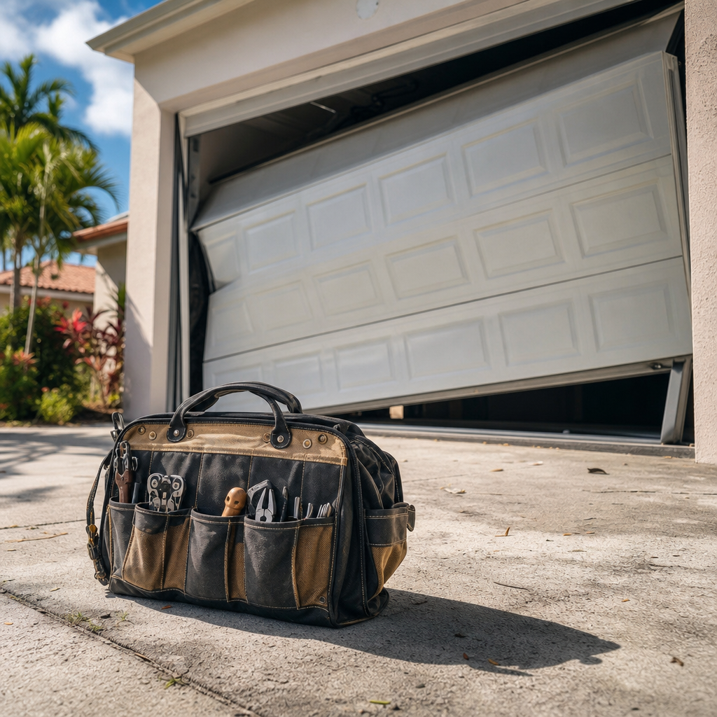 Illustration for garage door repair in Brownsville