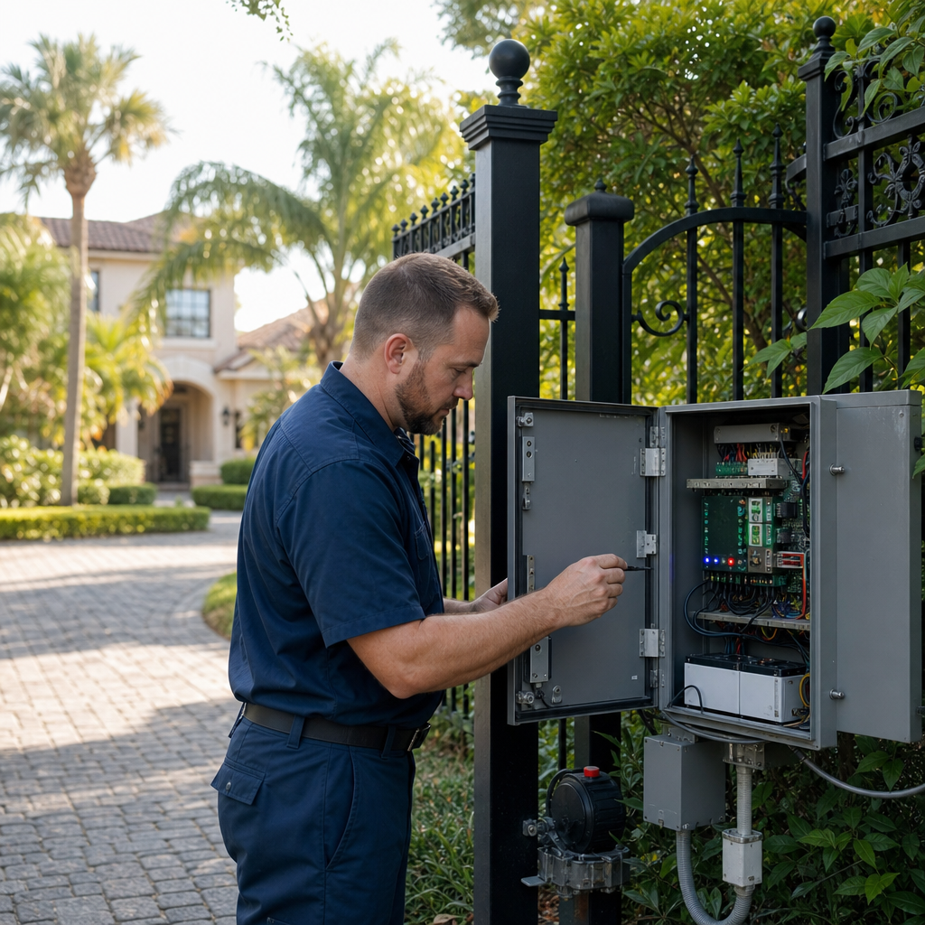 Illustration for gate motor opener repair in Alafaya