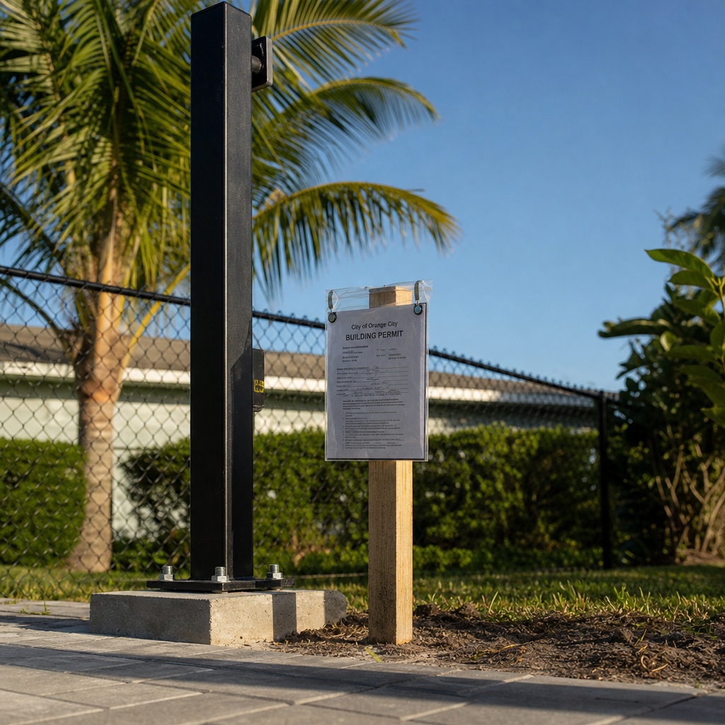 Illustration for gate installation in Orange City