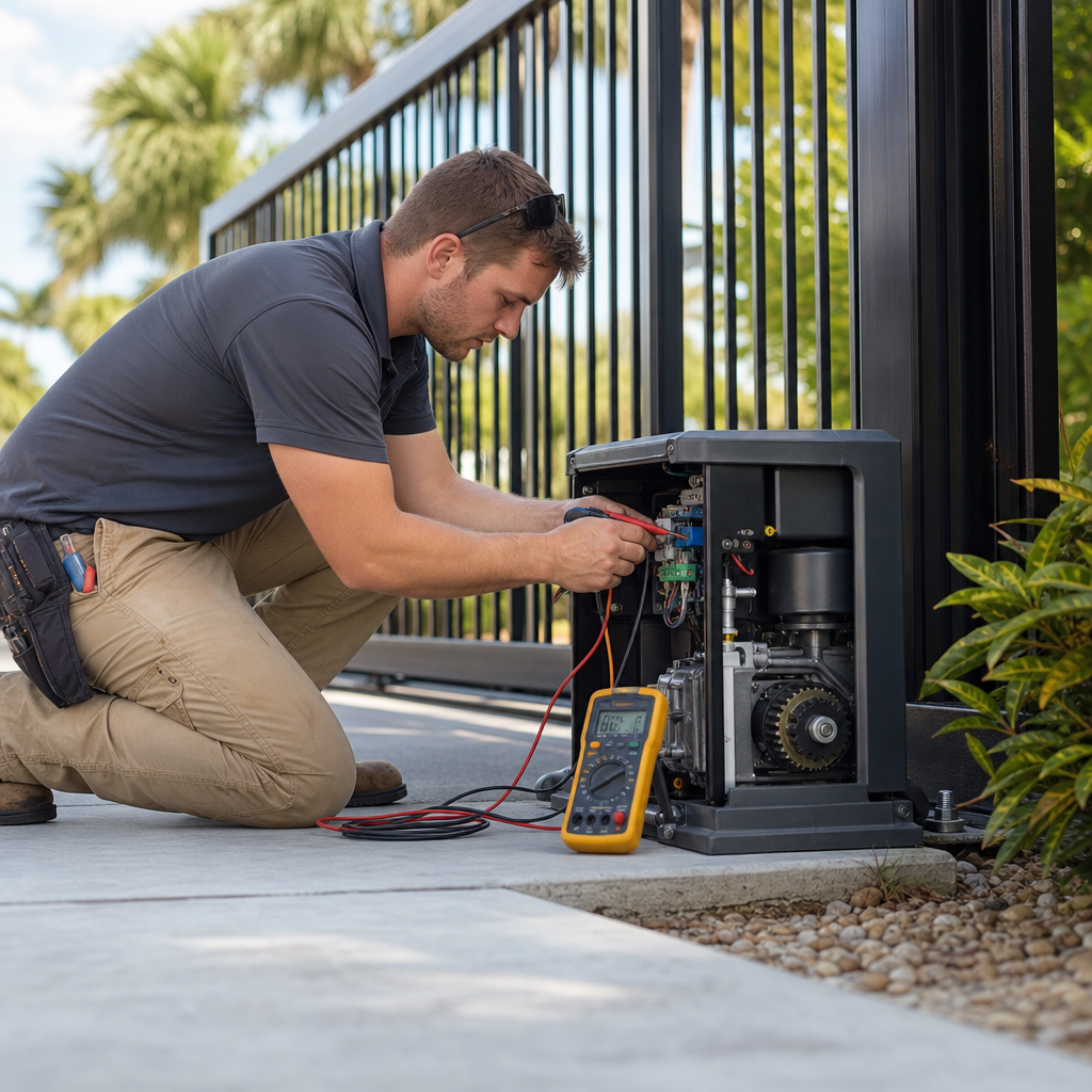 Illustration for gate operator repair in Deltona