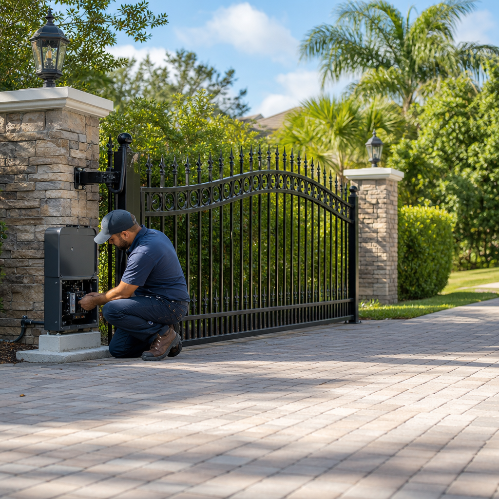 Illustration for gate motor opener repair in Clermont