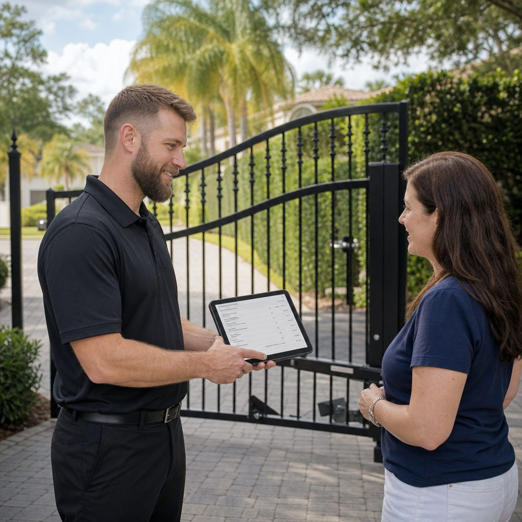 Illustration for gate repair in Fern Park