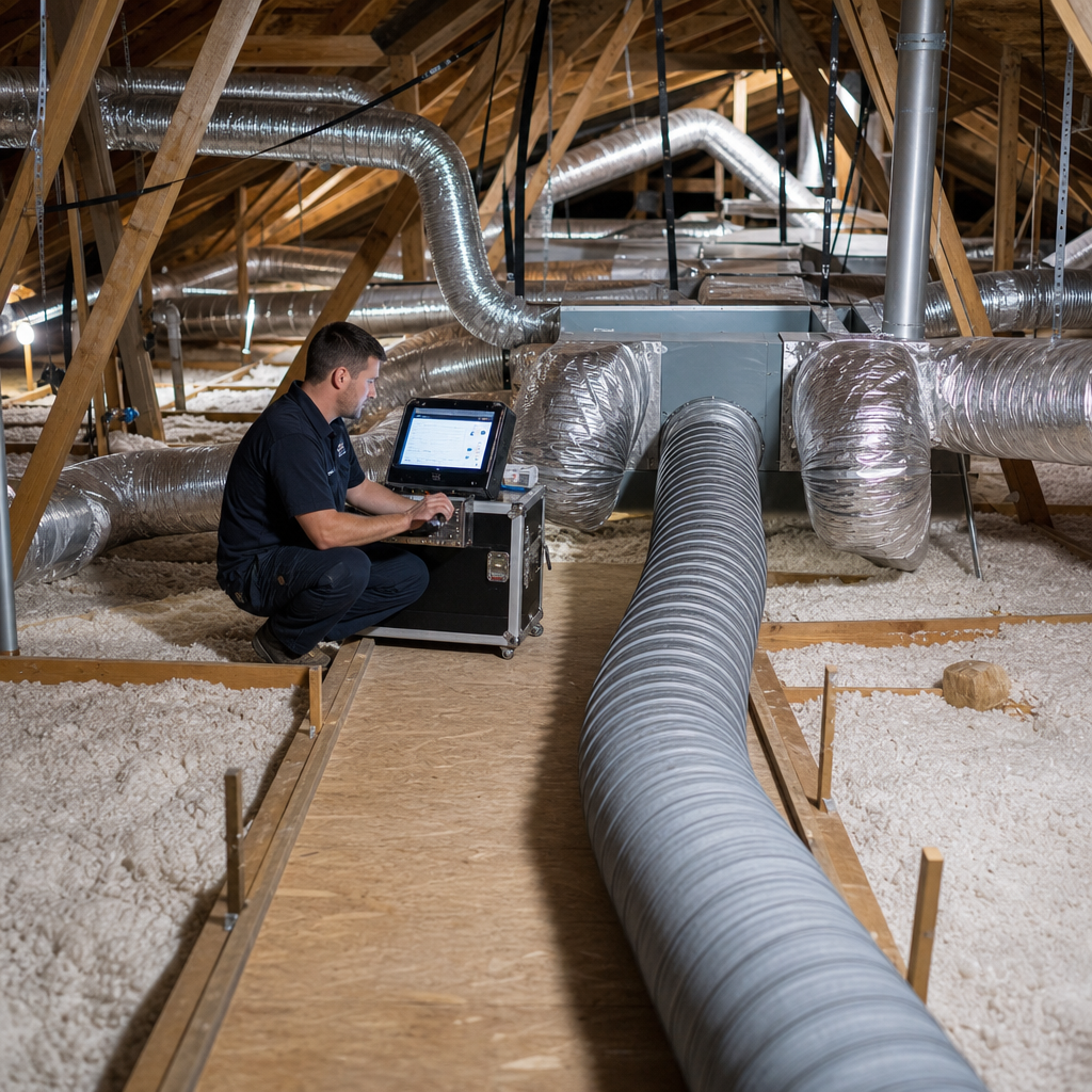Illustration for duct sealing in Canoga Park