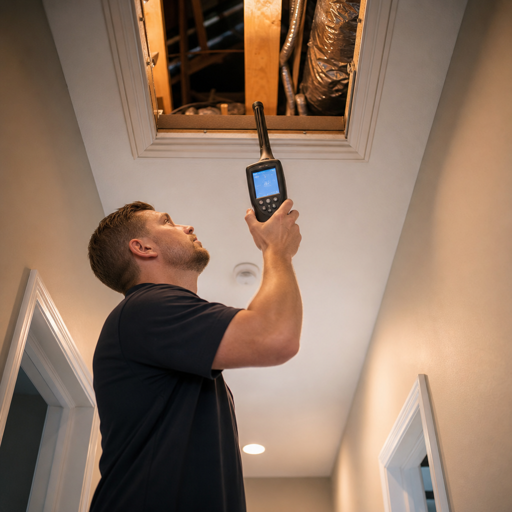Illustration for indoor air quality testing in Woodland Hills