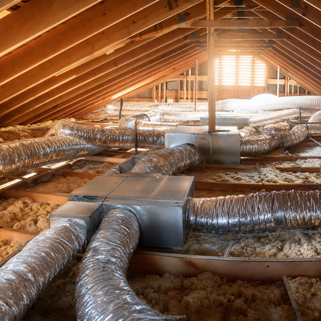 Illustration for duct cleaning services in Woodland Hills